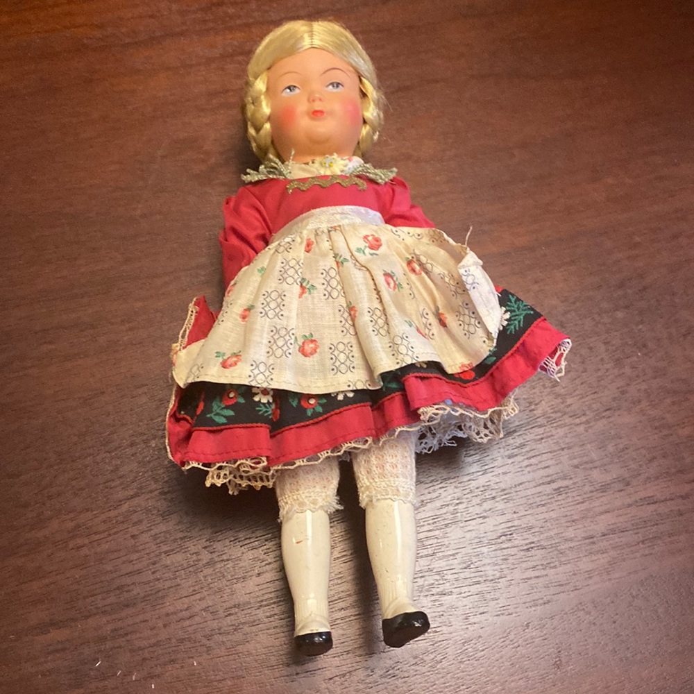 Vintage German doll . Bought in 1963 in Germany